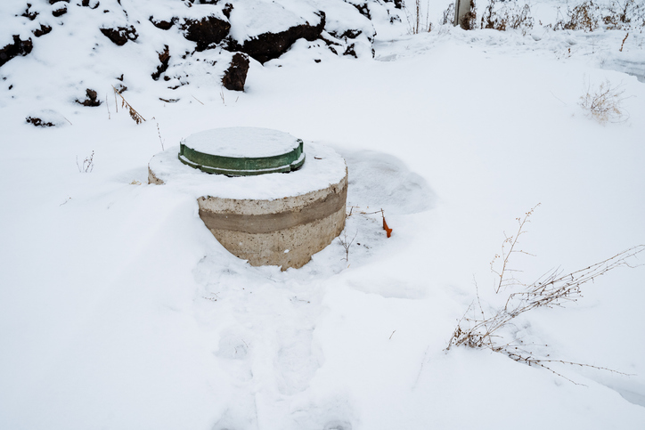 can a septic system freeze