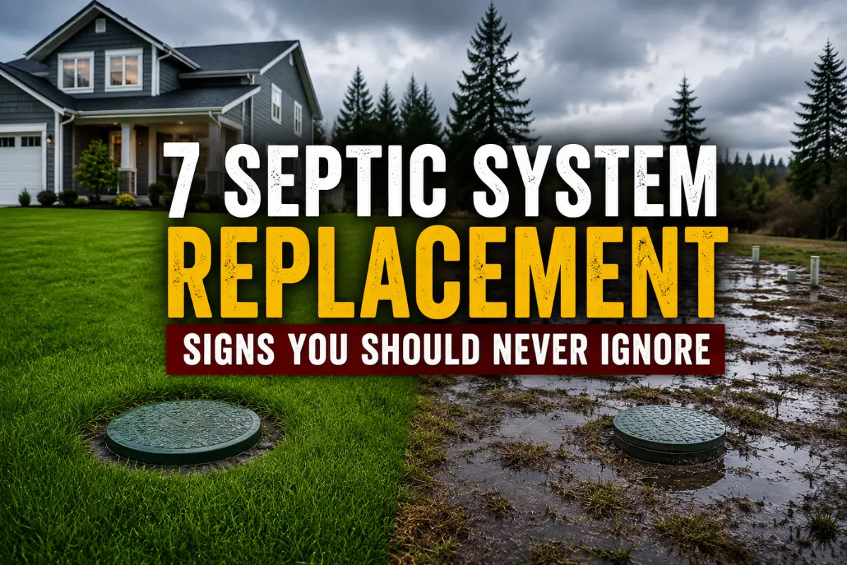 Septic System Replacement Signs